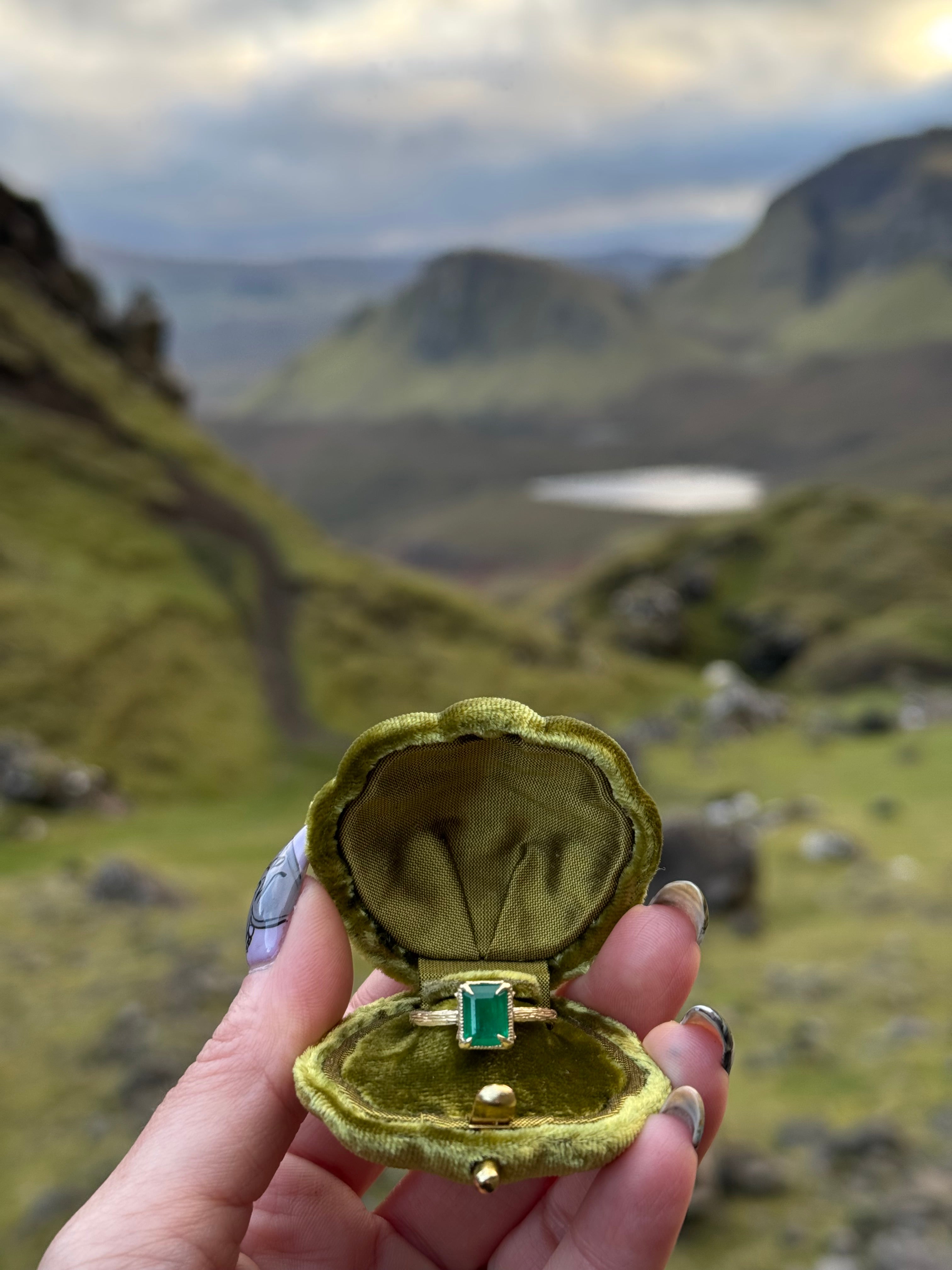 RTS Natural Emerald Ashryver Ring