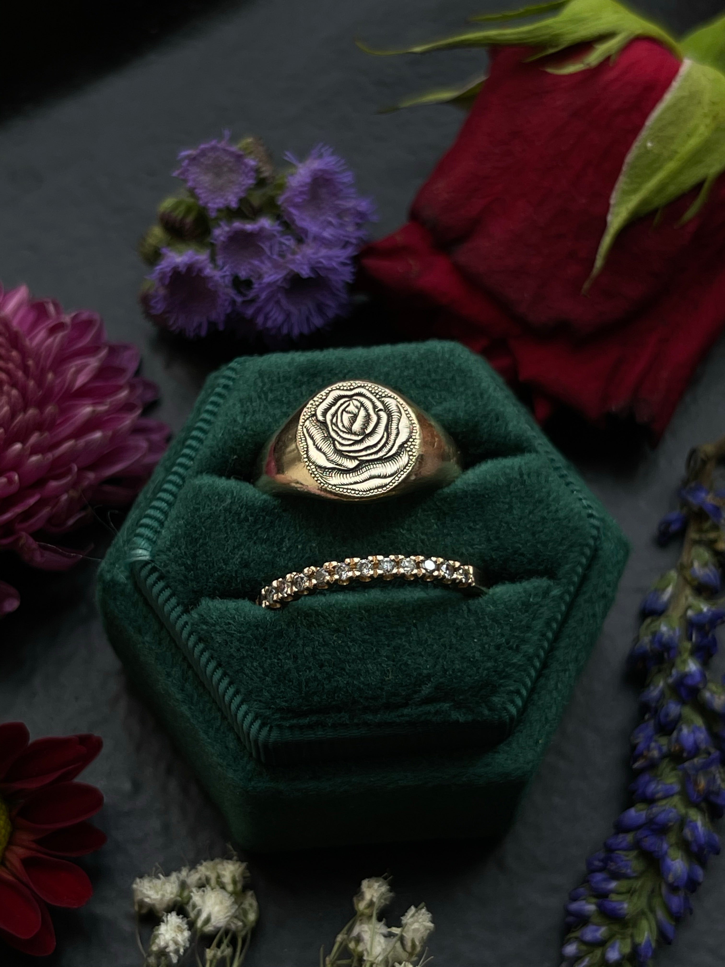 Blooming Rose Engagement Ring Collection